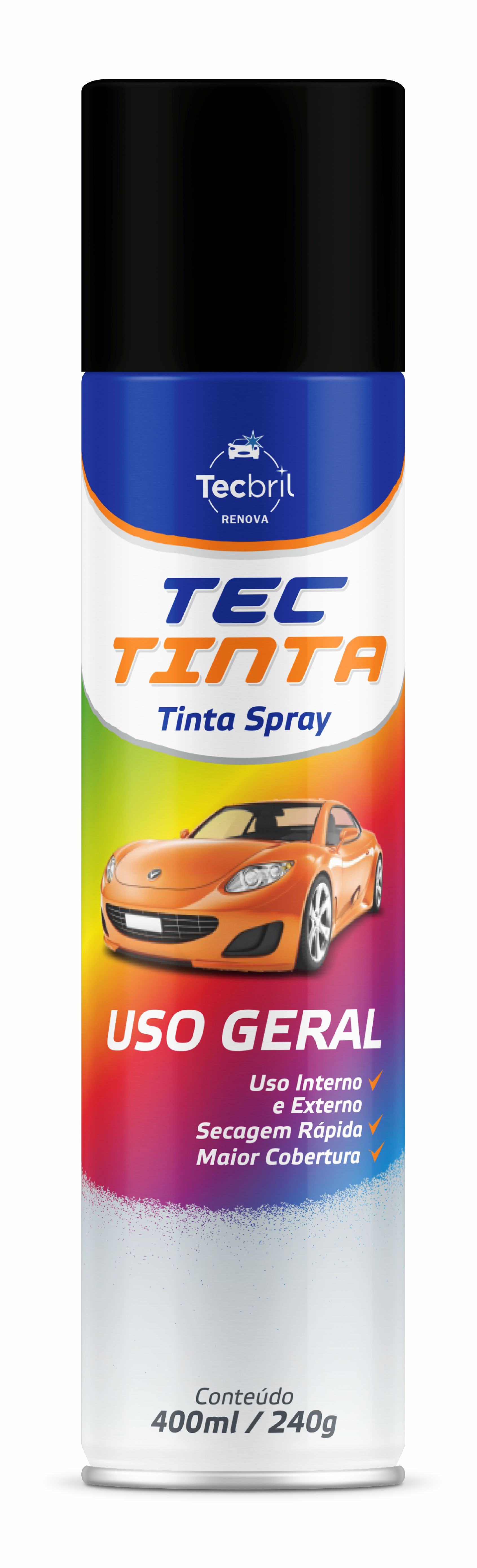 TINTA TECTINTA PRETO FOSCO 400ML - TCB592.0172 