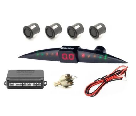 SENSOR ESTACIONAMENTO PRIME 4 PONTAS PRETO BRILHO  - TECH6464 TECHONE