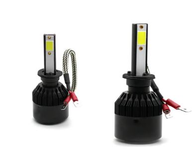 KIT LAMPADA AUTOMOTIVA DE LED H1 12V 6000K - TECHONE