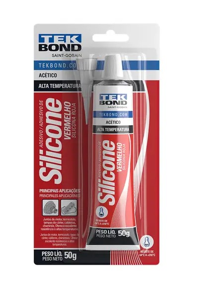 SILICONE ALTA TEMPERATURA VERMELHO 50G