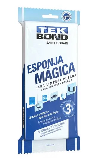 ESPONJA MAGICA EMBALAGEM COM 03 UNIDADES  - TEK BOND 3291