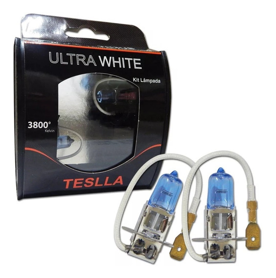 LAMPADA HALOGENA TESLLA H3 12V 55W - TH3UB 