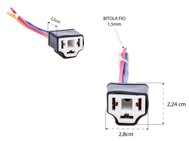 SOQUETE FAROL LAMPADA H-4 CERAMICA -TARPON - TP2040