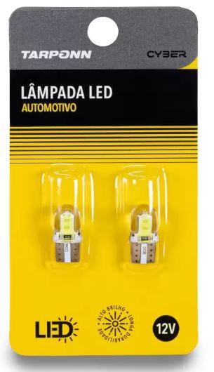 LAMAPDA LED PINGO 5LED S 12V T10 BASE RETA (PAR) - TP5002NEW