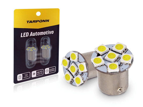 LAMPADA LED 6LEDS 12V 2POLO (BRANCO) 1034 - TP5012 