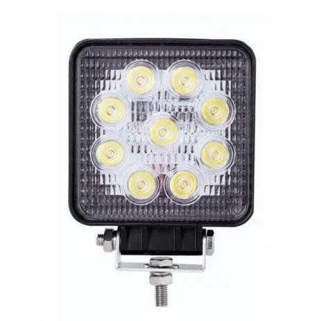 FAROL AUXILIAR LED QUADRADO 16 LED S 27W - TP6003