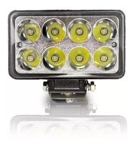 FAROL AUXILIAR LED RETANGULAR 08 LED S 24W - TP6006