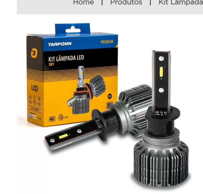 LAMPADA ULTRA LED SKY 8.200 LUMENS 40W 6000K H1 - TP6141 TARPONN