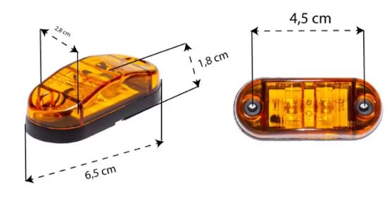 LANTERNA DELIMITADORA LED AMBAR BIVOLT - TP6308 TARPONN