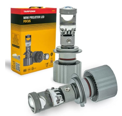 MINI PROJETOR LED FOCUS H7 PRO 12V 50W 6000K - TP6404 TARPONN