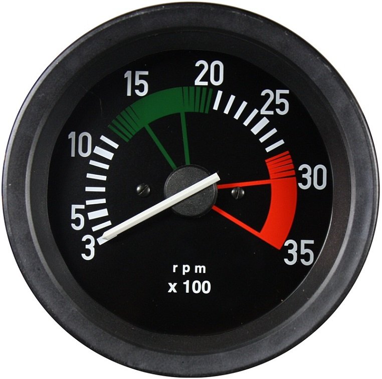 TACOMETRO 3500 RPM 24V 100MM ONIB 355 