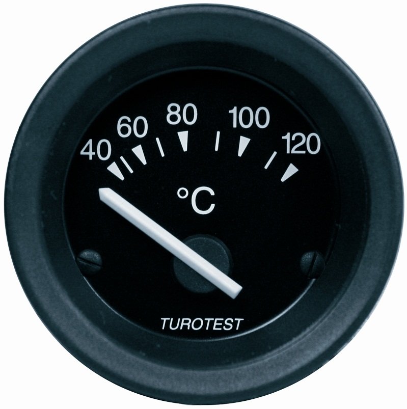 INDICADOR DE TEMPERATURA 12VOLTS 52MM ELETRICO   MERCEDES BENZ - TUROTEST 300409