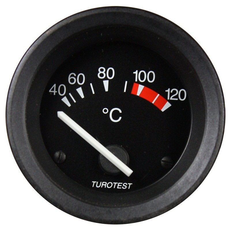 INDICADOR DE TEMPERATURA 24VOLTS 60MM ELETRICO  VOLVO ONIBUS E CAMINHOES - TUROTEST 300426