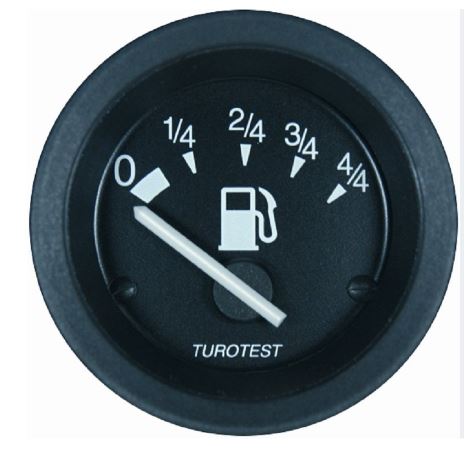 INDICADOR ELETRICO DE COMBUSTIVEL 52MM 24V - TUR300450 TUROTEST