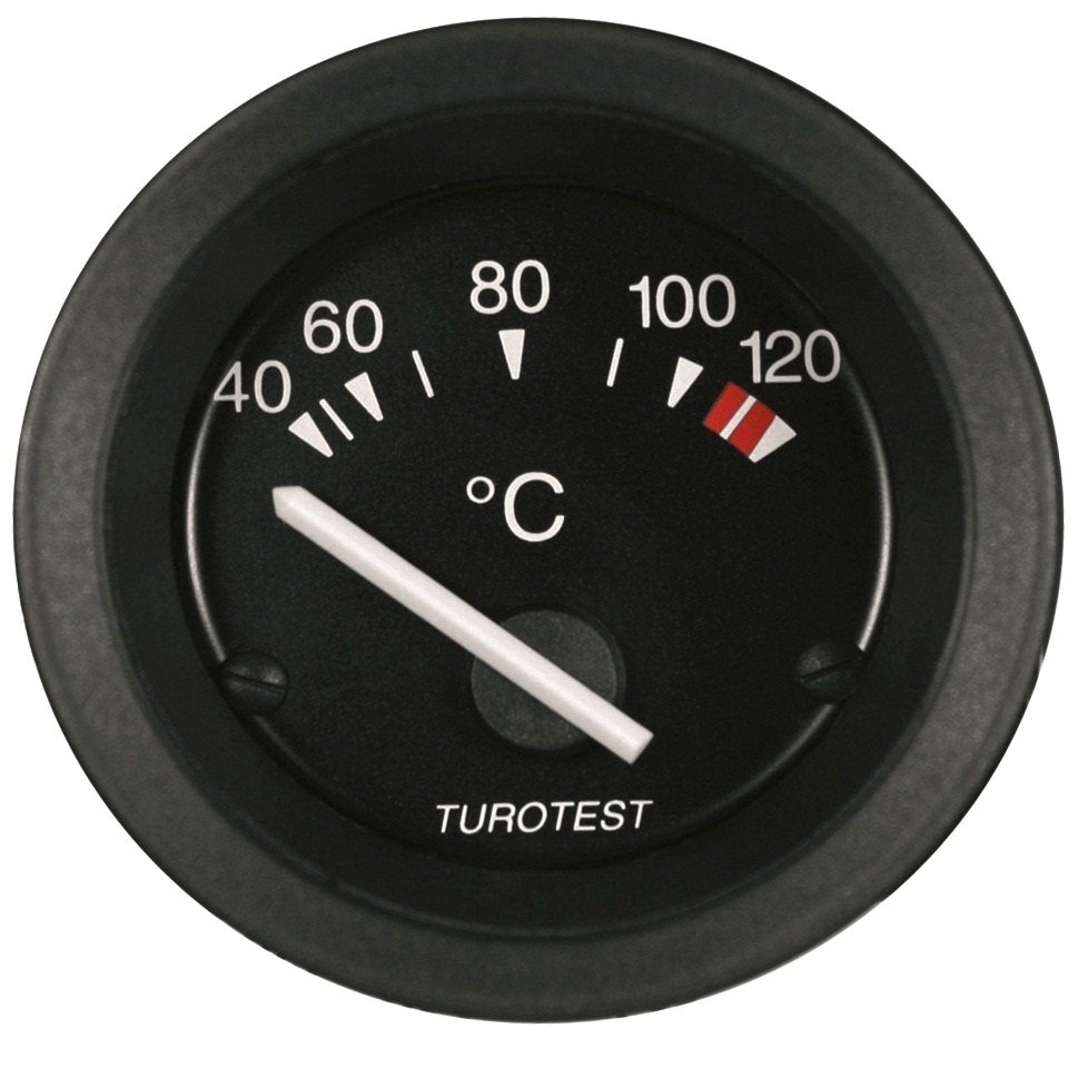 INDICADOR ELETRICO TEMPERATURA DA AGUA 12V 52MM - TUR300091 TUROTEST