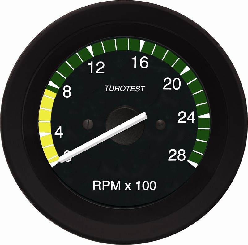 TACOMETRO 2800 RPM 12V. 85MM. - TUROTEST - TUR301236