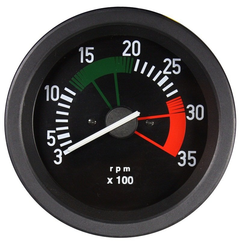 TACOMETRO 3500 RPM 24V 100MM ONIB/CAM 