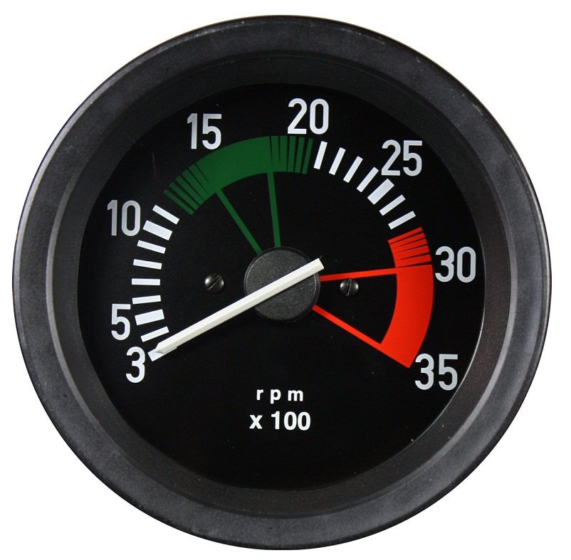 TACOMETRO 3500 RPM 12/24 100MM ONIB/CAM