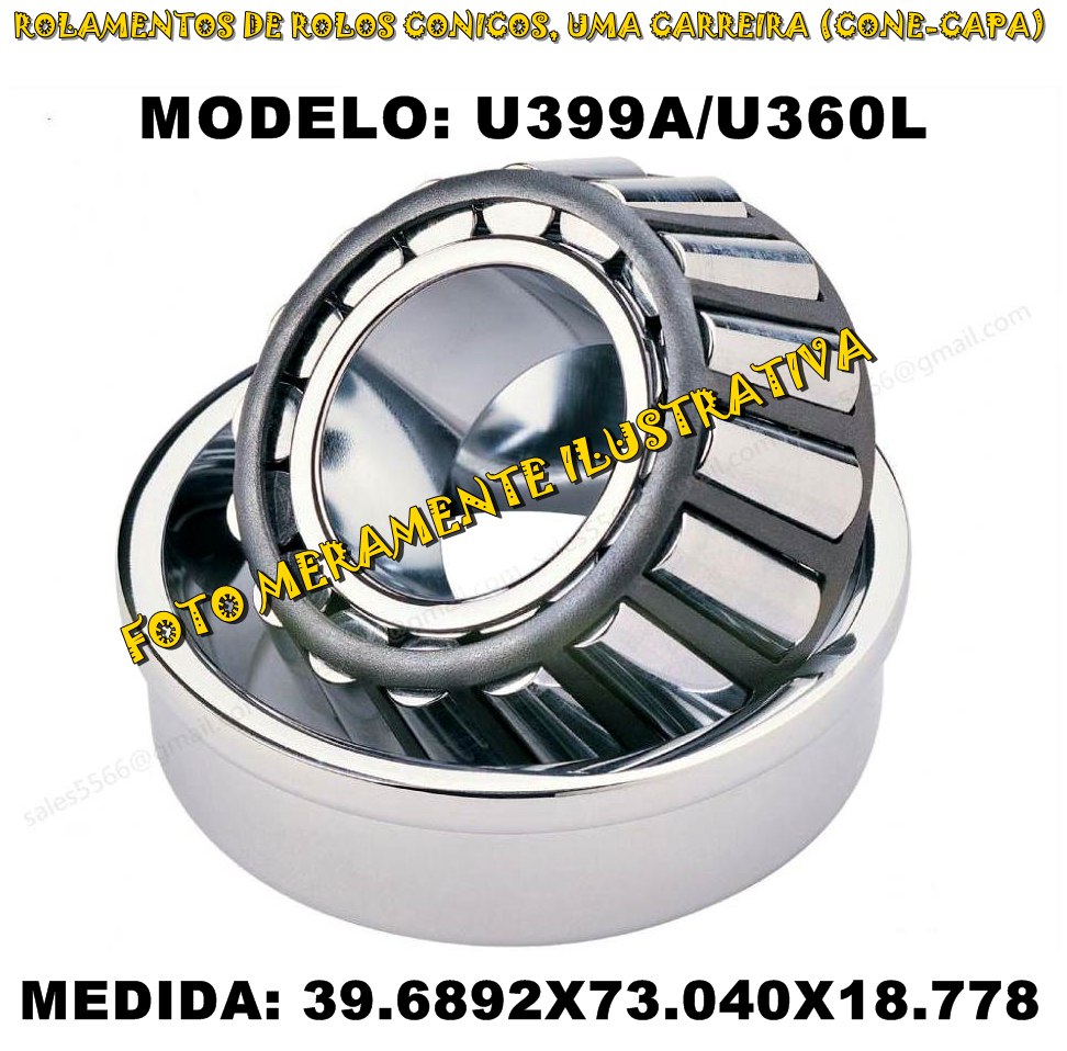 ROLAMENTO RODA TRAS F1000 ..92 - U399A-U365L  