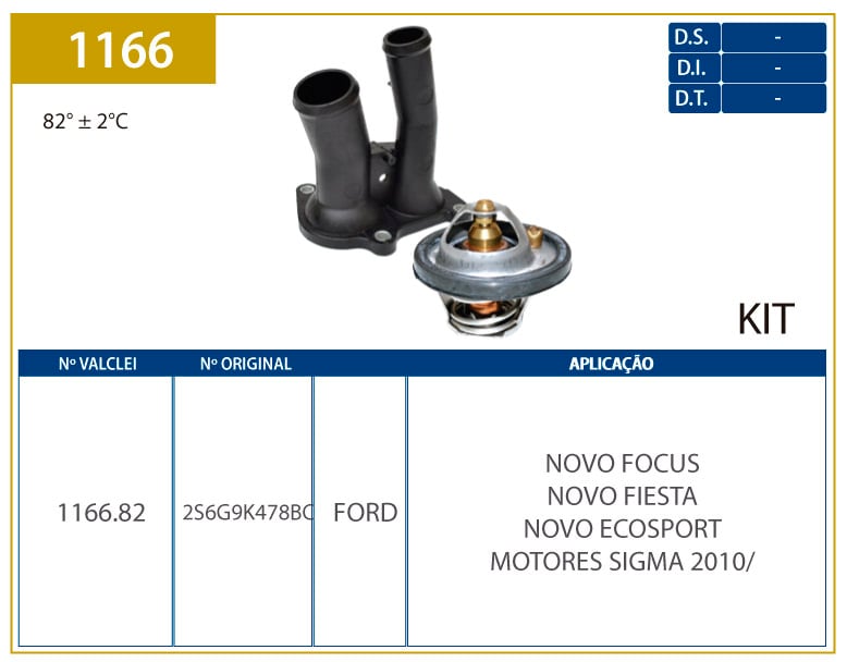 VALVULA TERMOST FIESTA 1.6 10>  FORD