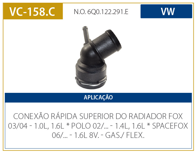 FLANGE FLUXO DAGUA GOL G2 G3 VW