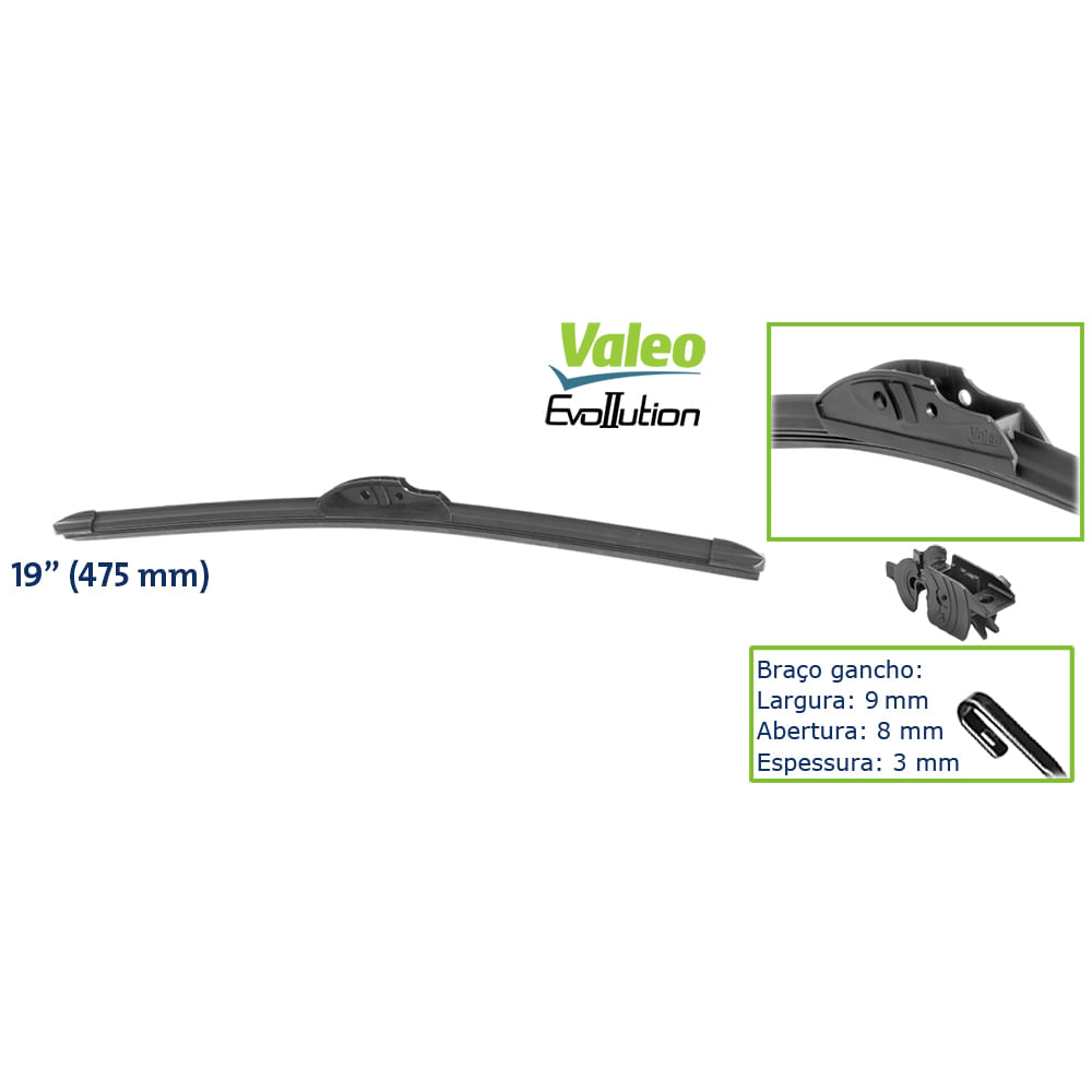 PALHETA DIANTEIRA EVOLLUTION VF19 VALEO 578403  JEEP CHEROKEE  LAND ROVER MITSUBISHI PAJERO  NISSAN FRONTIER- VALEO- VF19