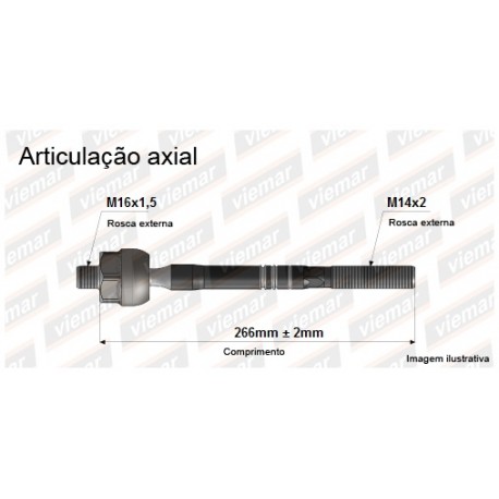 BRACO AXIAL PALIO SIENA STRADA 10.. - VIE680502  