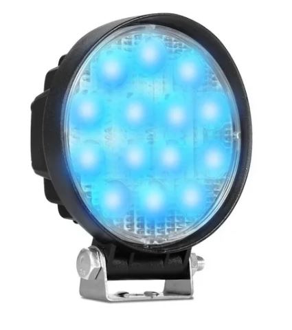 FAROL DE LED REDONDO 48W AZUL 12/24V - VP550130