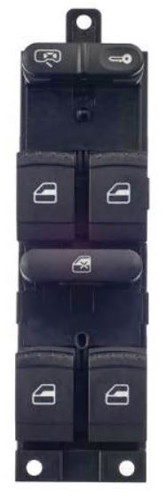 INTERRUPTOR VIDRO ELETRICO QUADRUPLO VW GOLF/BORA 1999-2012 (MULTIQUALITA)  - VW1017