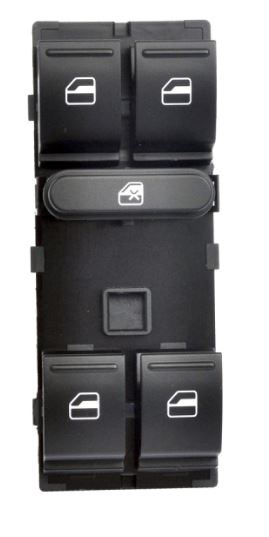 INTERRUPTOR DE VIDRO ELETRICO QUADRUPLO VOLKSWAGEN AMAROK, JETTA - VW1053 MULTIQUALITA