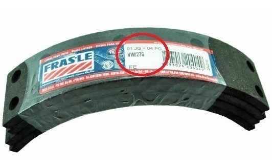 LONA FREIO GOL G1 G2 G3 G4 G5 G6 VW