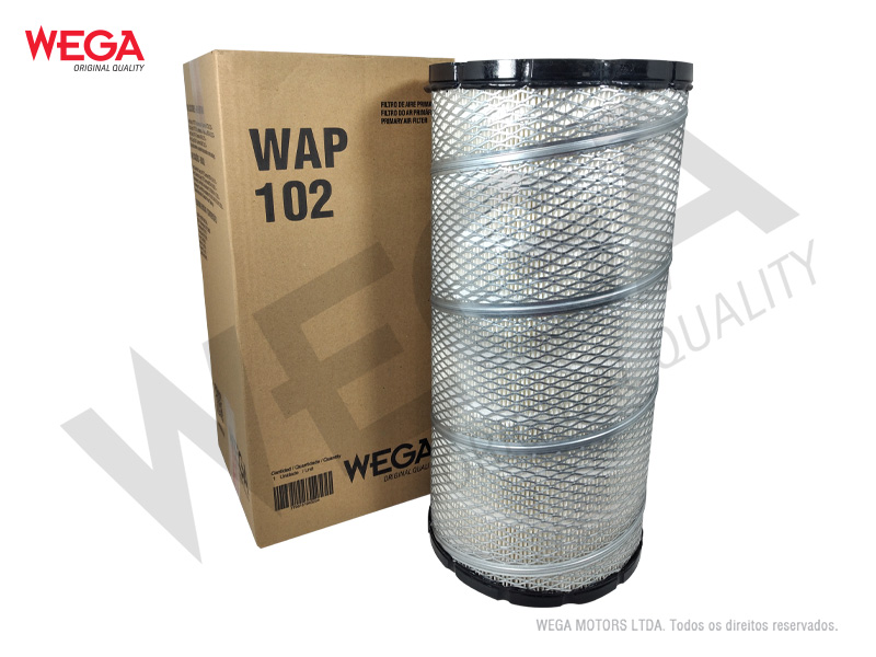 FILTRO DE AR PRIMARIO FORD CARGO 1317  1517 1421  1417 MOTOR CUMMINS - WEGA - WAP102 