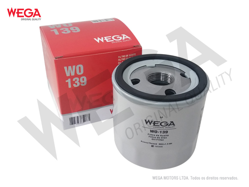 FILTRO OLEO GM ONIX 1.0 2019..TRACKER 1.0 1.2 2020... WEGA- WO139 (PSL612)