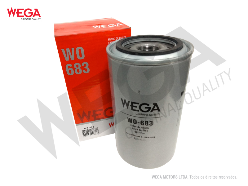 FILTRO OLEO DA ESCAVADORA - WEGA - WO683