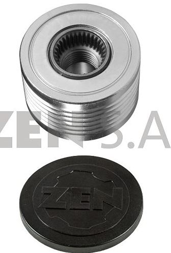 POLIA RODA LIVRE PARA ALTERNADOR BMW 3 E 46  1 E 81  5 E 60 MERCEDES BENZ E-CLASS RENAULT FLUENCE 1998-2018 ZEN - 5410