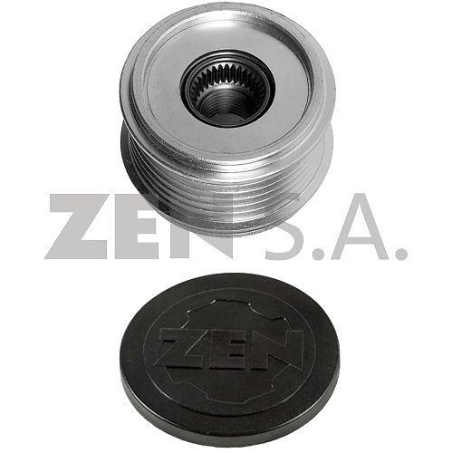 POLIA ALTERNADOR RODA LIVRE AUDI A3 VW GOLF 6PK  - ZEN5448