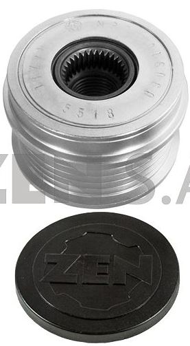 POLIA RODA LIVRE SEM AR-CONDICIONADO PARA ALTERNADOR GM FIAT - 5518 ZEN