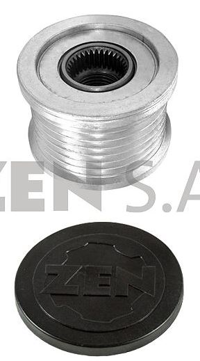 POLIA RODA LIVRE ALTERNADOR 7PK  RENAULT DUSTER 2016 EM DIANTE - ZEN5562