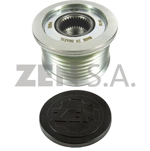 POLIA RODA LIVRE 7PK RENAULT MEGANE  LAGUNA  SCENIC 2.0 - ZEN5584