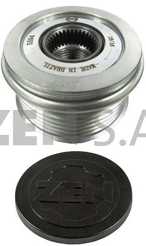 POLIA RODA LIVRE 6PK KIA SORENTO HUYNDAI SANTA FE  AZERA  IX35  - ZEN5594