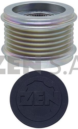 POLIA RODA LIVRE ALTERNADOR VALEO 6PK CITROEN BERLINGO C3 PICASSO  PEUGEOT 208  308  2015 EM DIANTE - ZEN5800