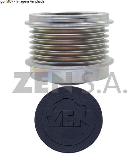 POLIA RODA LIVRE ALTERNADOR FORD ECOSPORT FOCUS  FORD TRANSIT 2012 EM DIANTE 6PK - ZEN5807