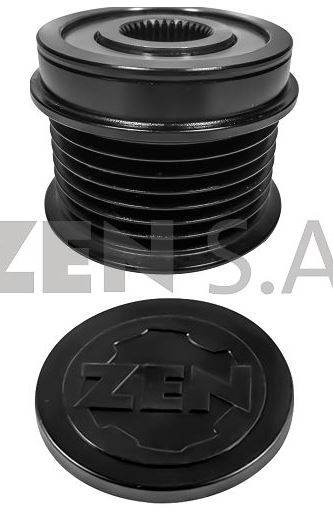 POLIA RODA LIVRE COM AMORTECIMENTO DO ALTERNADOR TOYOTA - ZEN6005 ZEN