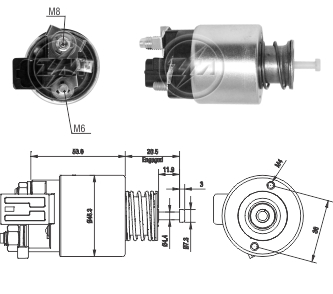 AUTOMATICO RELE MOTOR PARTIDA DELCO SPORTAGE-SORENTO 10.. - ZM1261  