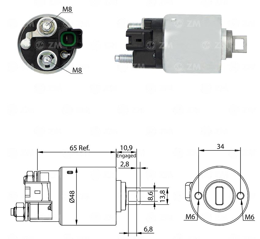 RELE PARTIDA DENSO TOYOTA RAV 4   - ZM1425