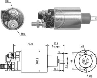 AUTOMATICO MOTOR PARTIDA PRESTOLITE INDIEL CUMMINS FORD 12V - ZM1482 ZM