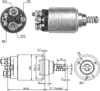 AUTOMATICO RELE MOTOR PARTIDA BOSCH MB ATEGO 24V  - ZM1639  