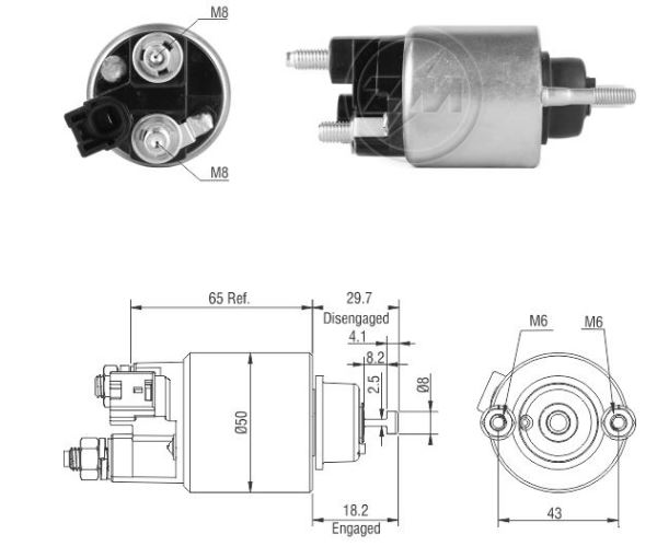 RELE PARTIDA 12V TOYOTA CAMRY, RAV4 - ZM1709