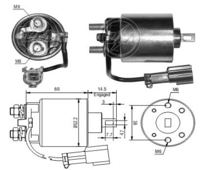 RELE DE PARTIDA 12V HYUNDAI AMICA ATOZ - ZM 1391
