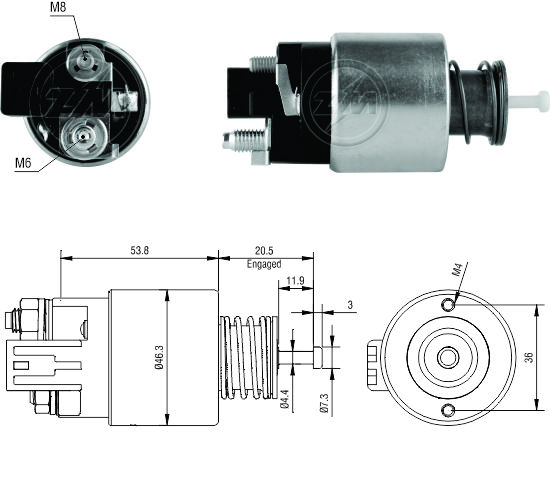 RELE DE PARTIDA HYUNDAI,KIA-ZM - ZM2261 